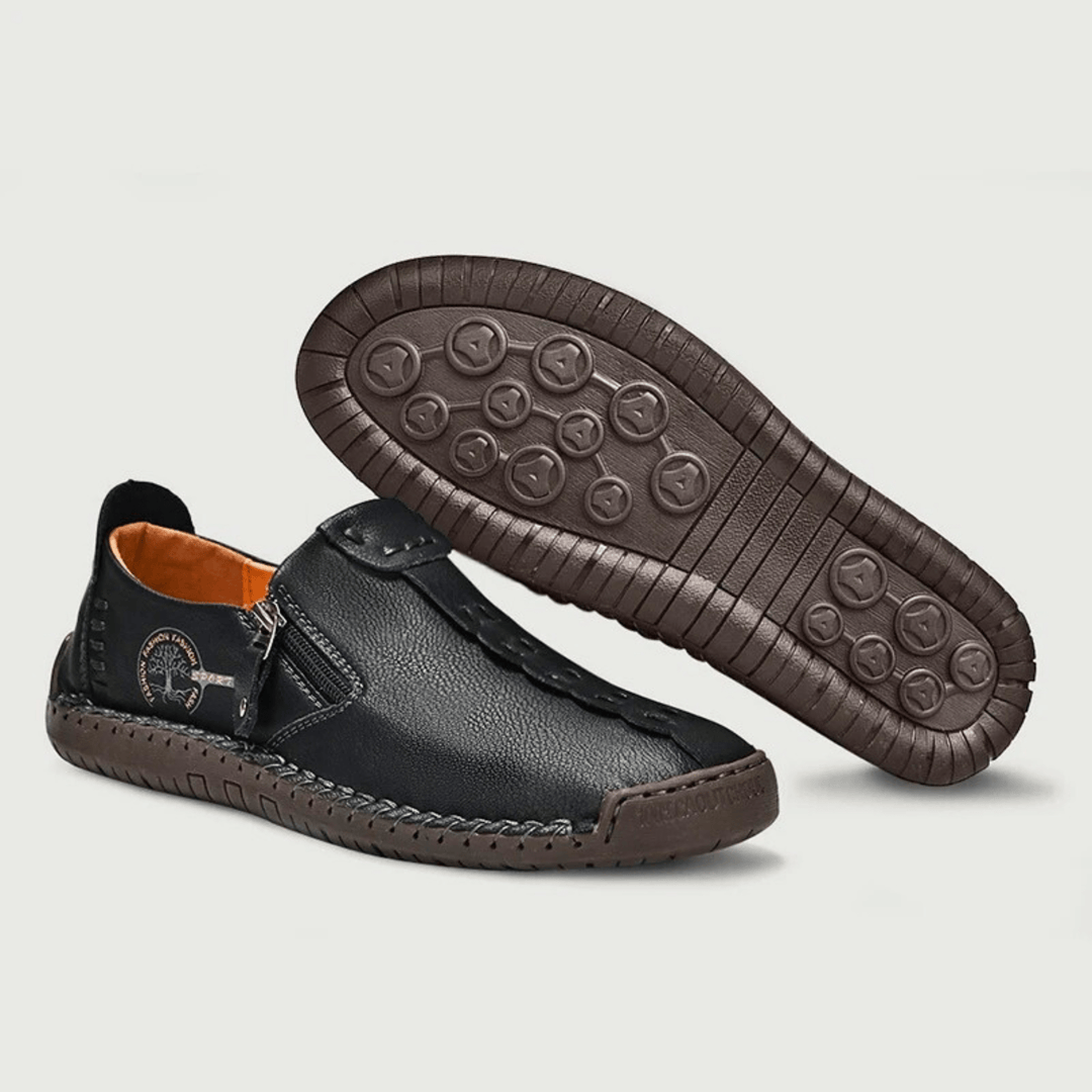 Nortvale - Handmade Leather ZipEase Loafers - 14:193;200000124:200000364