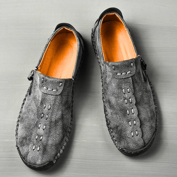 Nortvale - Handmade Leather ZipEase Loafers - 14:200004890;200000124:200000364