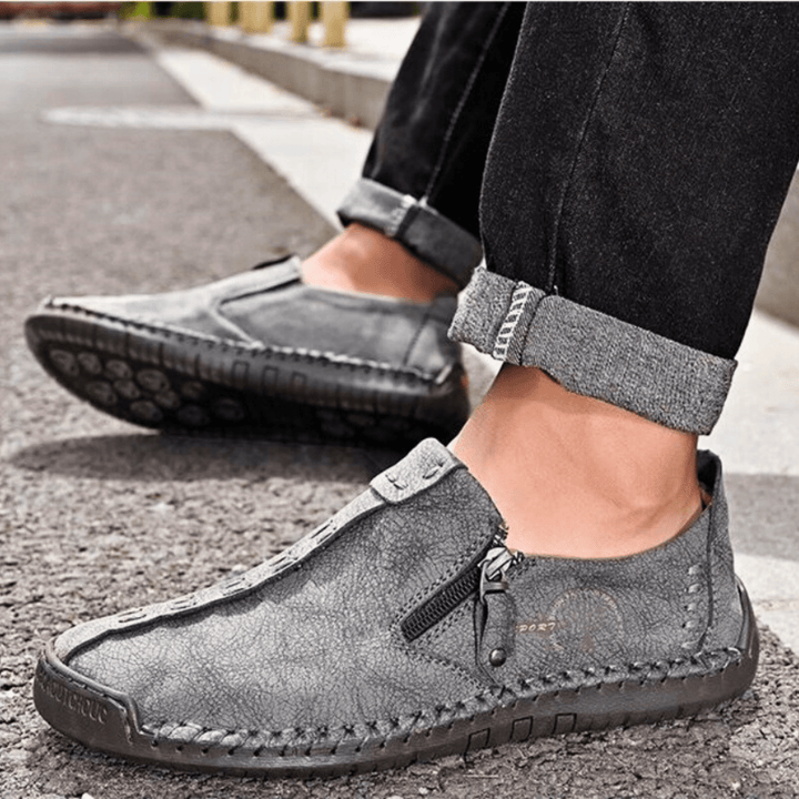 Nortvale - Handmade Leather ZipEase Loafers - 14:200004890;200000124:200000364