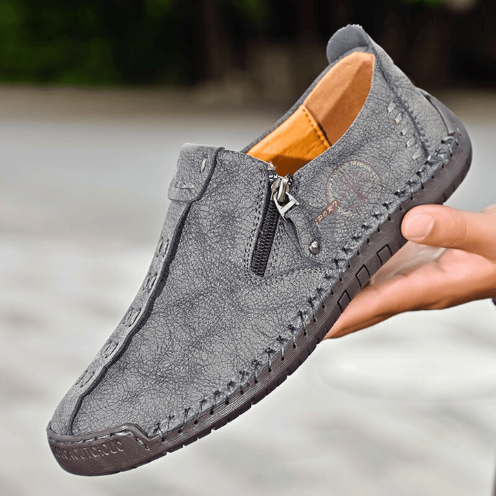 Nortvale - Handmade Leather ZipEase Loafers - 14:200004890;200000124:200000364