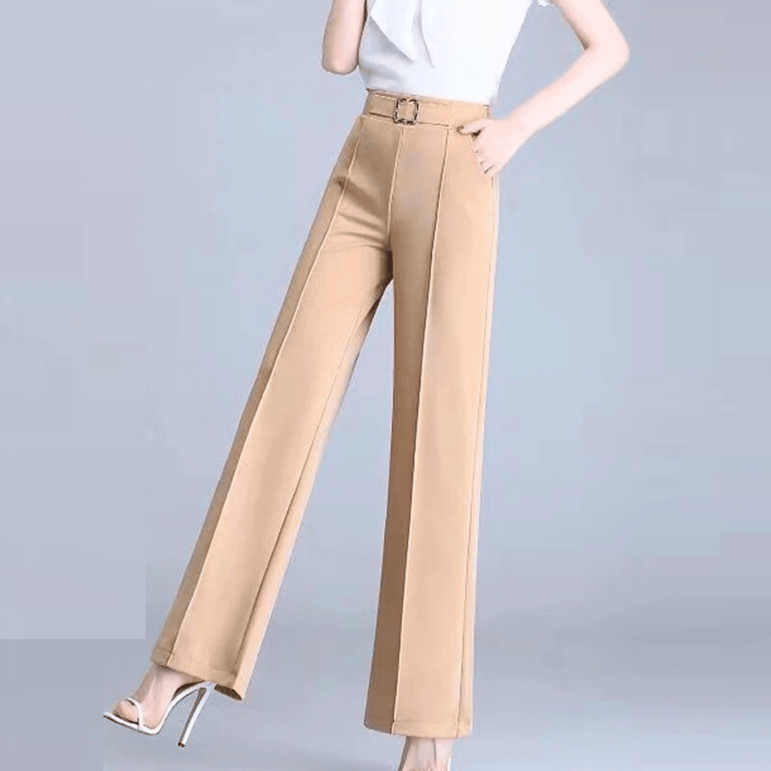Nortvale - Ice Silk High - Waist Pants - 14:173#khaki;5:361386#M(40kg - 47kg)