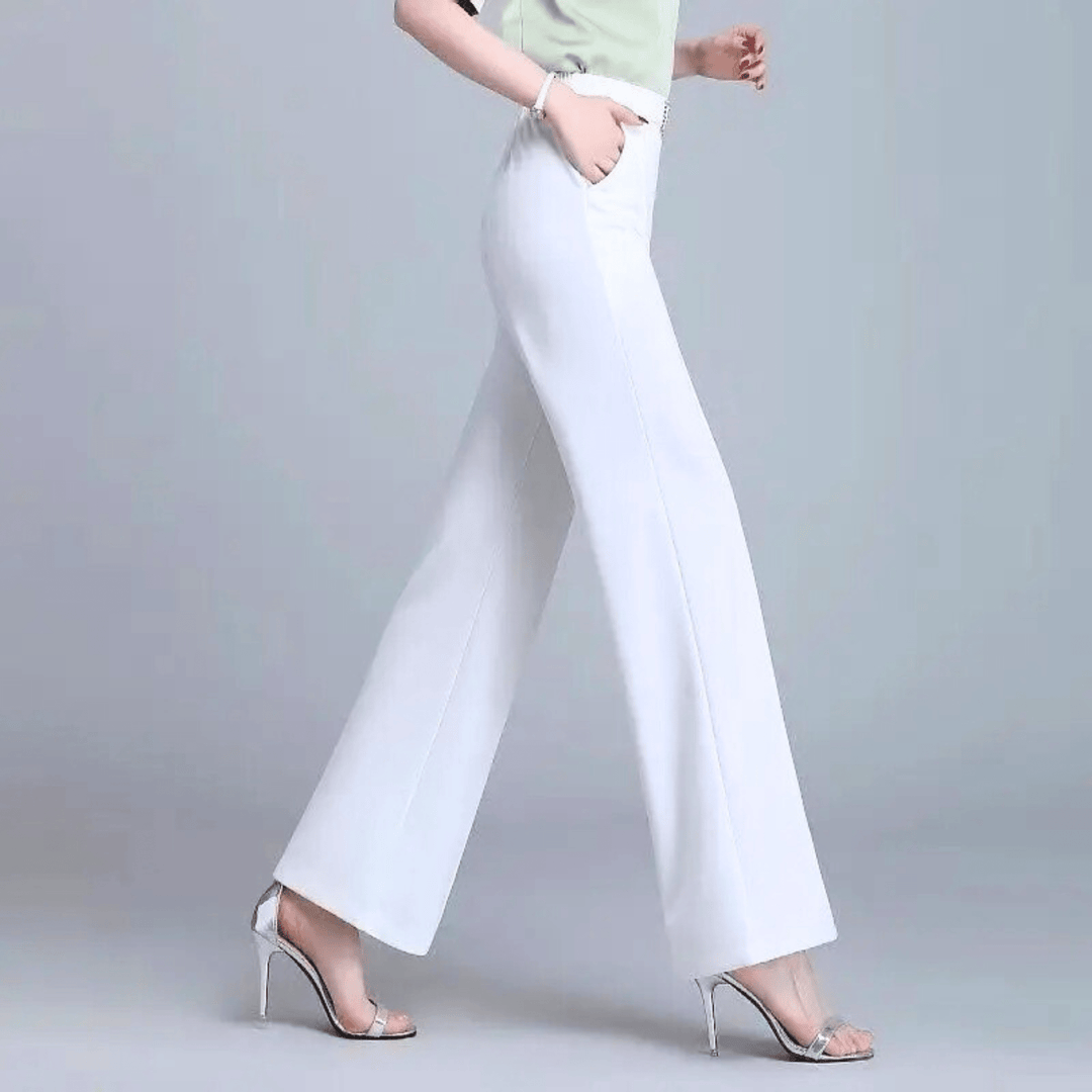 Nortvale - Ice Silk High - Waist Pants - 14:193#white;5:361386#M(40kg - 47kg)