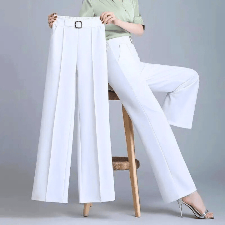 Nortvale - Ice Silk High - Waist Pants - 14:193#white;5:361386#M(40kg - 47kg)
