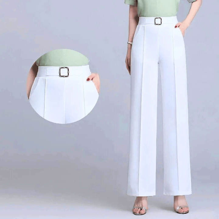 Nortvale - Ice Silk High - Waist Pants - 14:193#white;5:361386#M(40kg - 47kg)