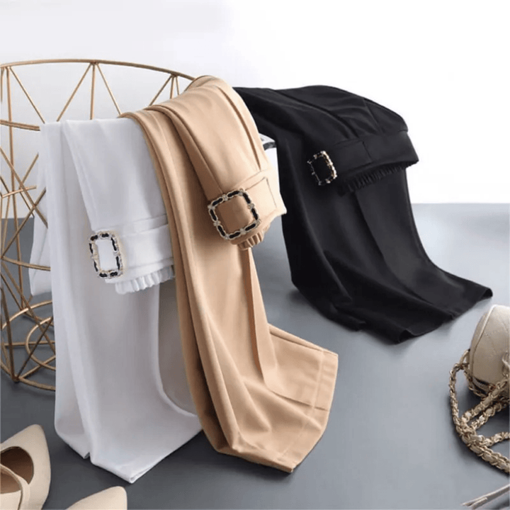 Nortvale - Ice Silk High - Waist Pants - 14:771#black;5:361386#M(40kg - 47kg)