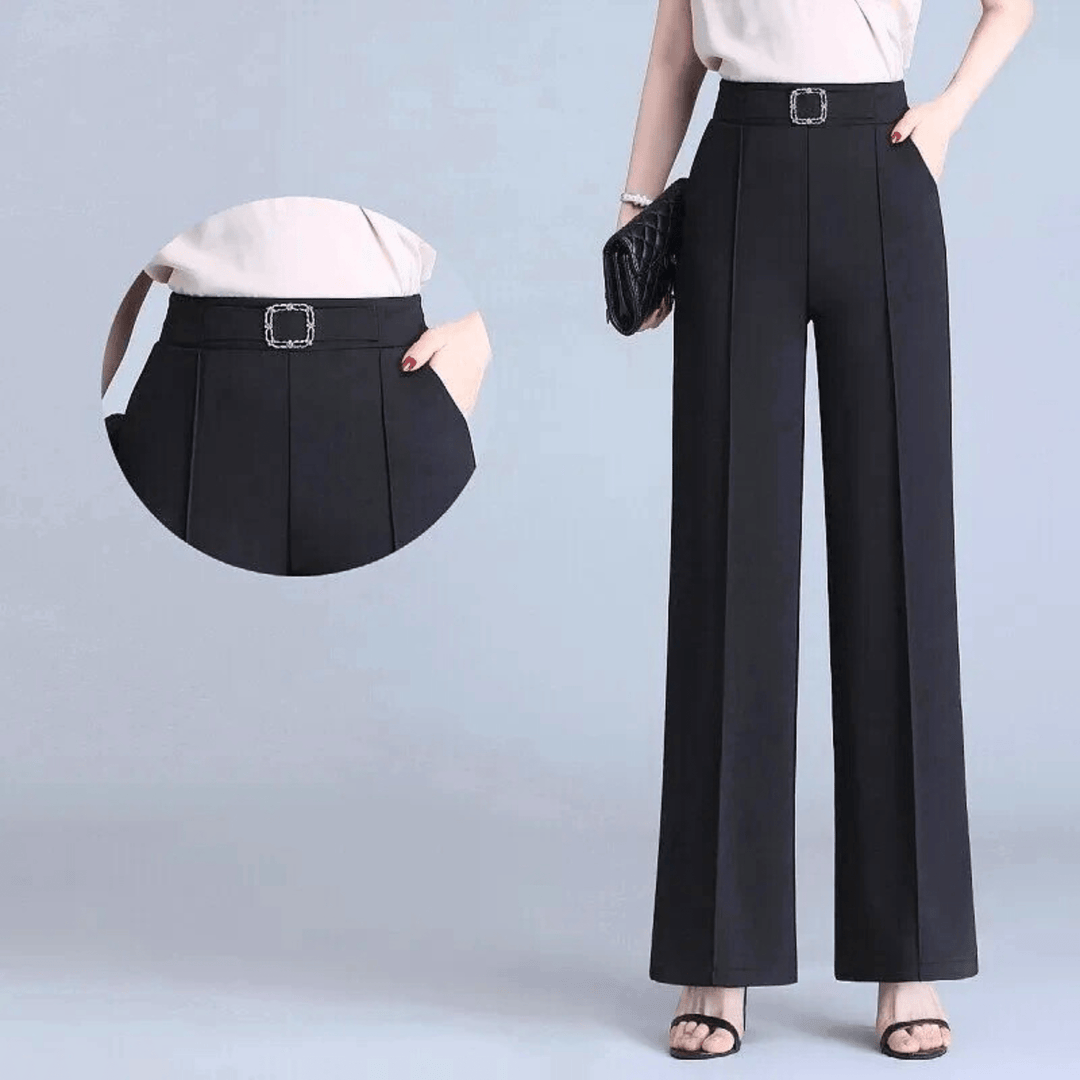 Nortvale - Ice Silk High - Waist Pants - 14:771#black;5:361386#M(40kg - 47kg)