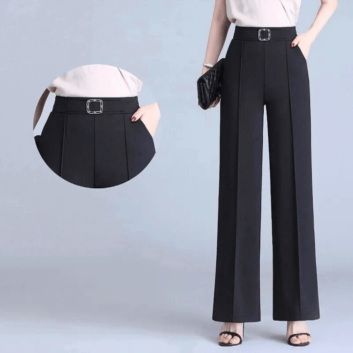 Nortvale - Ice Silk High - Waist Pants - 14:771#black;5:361386#M(40kg - 47kg)