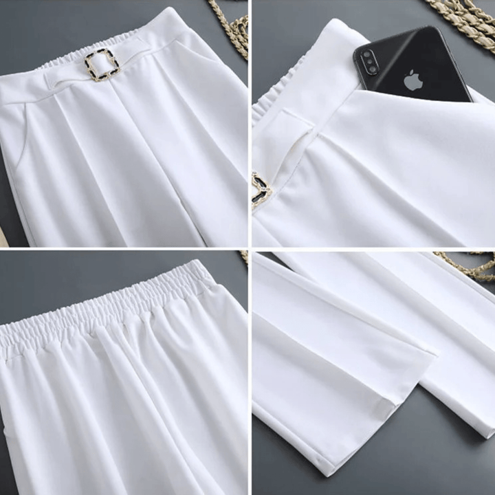 Nortvale - Ice Silk High - Waist Pants - 14:771#black;5:361386#M(40kg - 47kg)