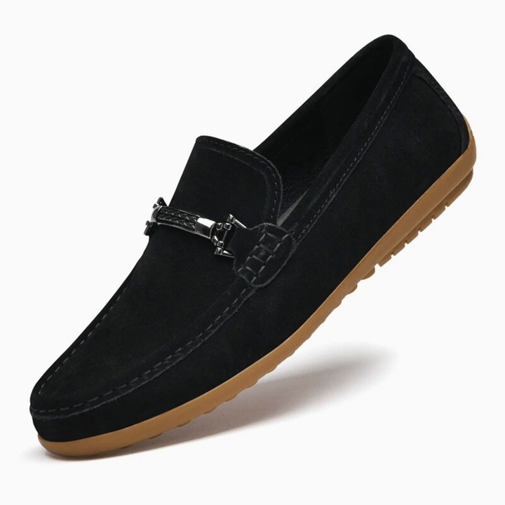 Nortvale - Italian Suede Leather Loafers - 14:1254#Black;200000124:200000334