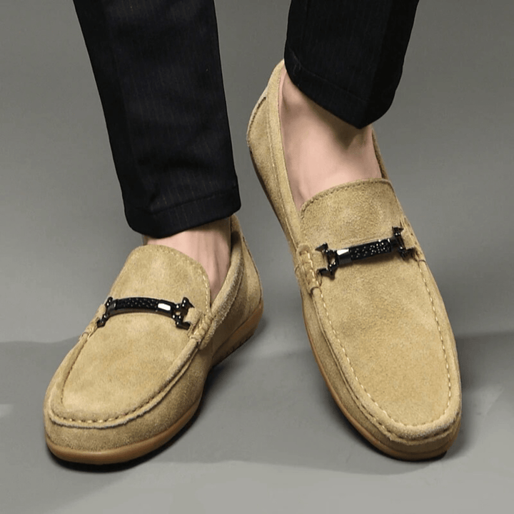 Nortvale - Italian Suede Leather Loafers - 14:173#Khaki;200000124:200000334