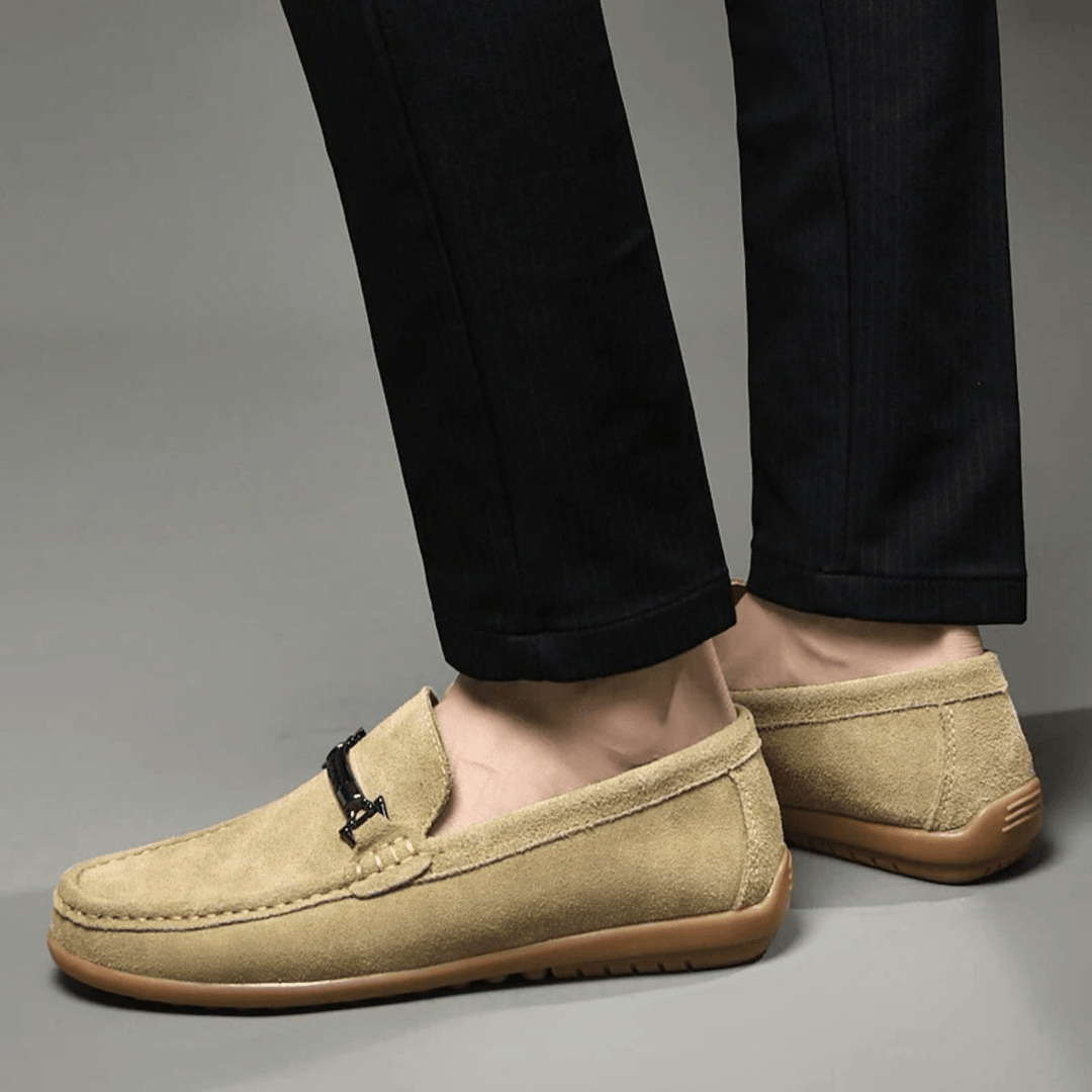 Nortvale - Italian Suede Leather Loafers - 14:173#Khaki;200000124:200000334