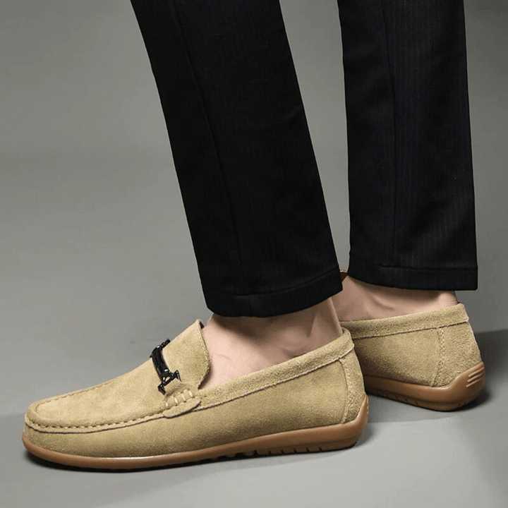 Nortvale - Italian Suede Leather Loafers - 14:173#Khaki;200000124:200000334