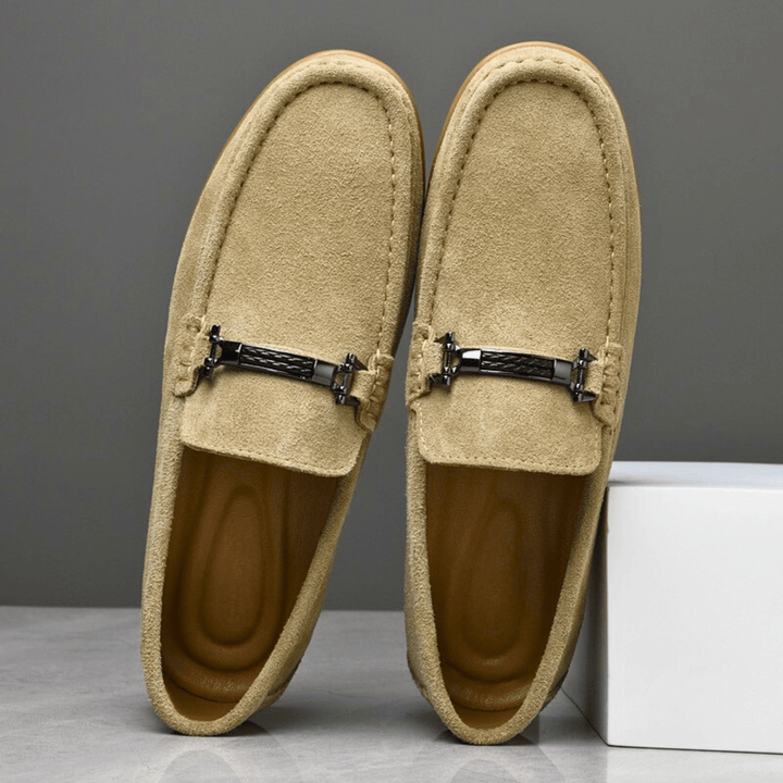 Nortvale - Italian Suede Leather Loafers - 14:173#Khaki;200000124:200000334