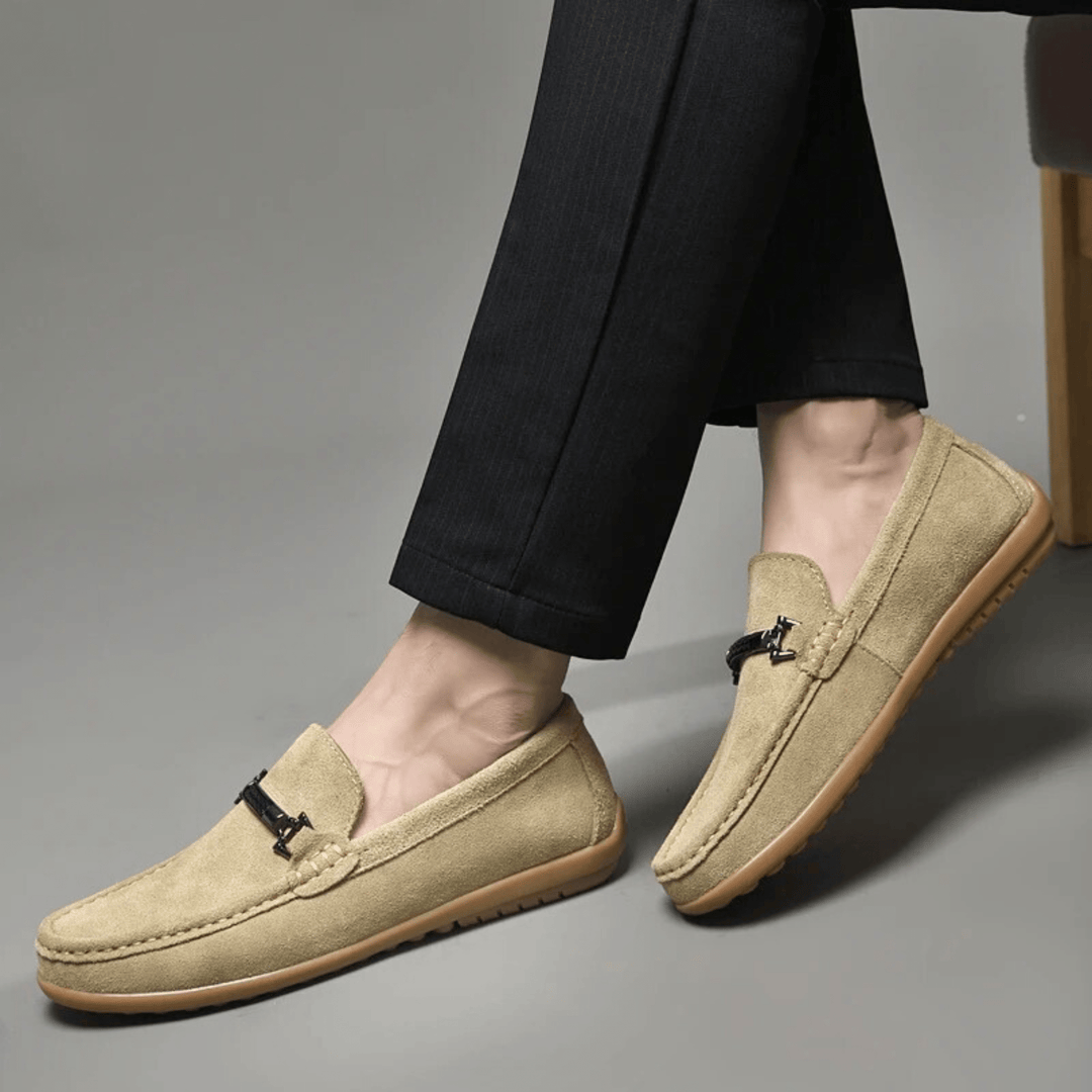 Nortvale - Italian Suede Leather Loafers - 14:173#Khaki;200000124:200000334