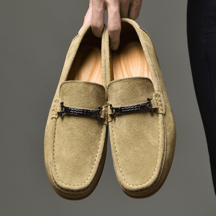 Nortvale - Italian Suede Leather Loafers - 14:173#Khaki;200000124:200000334