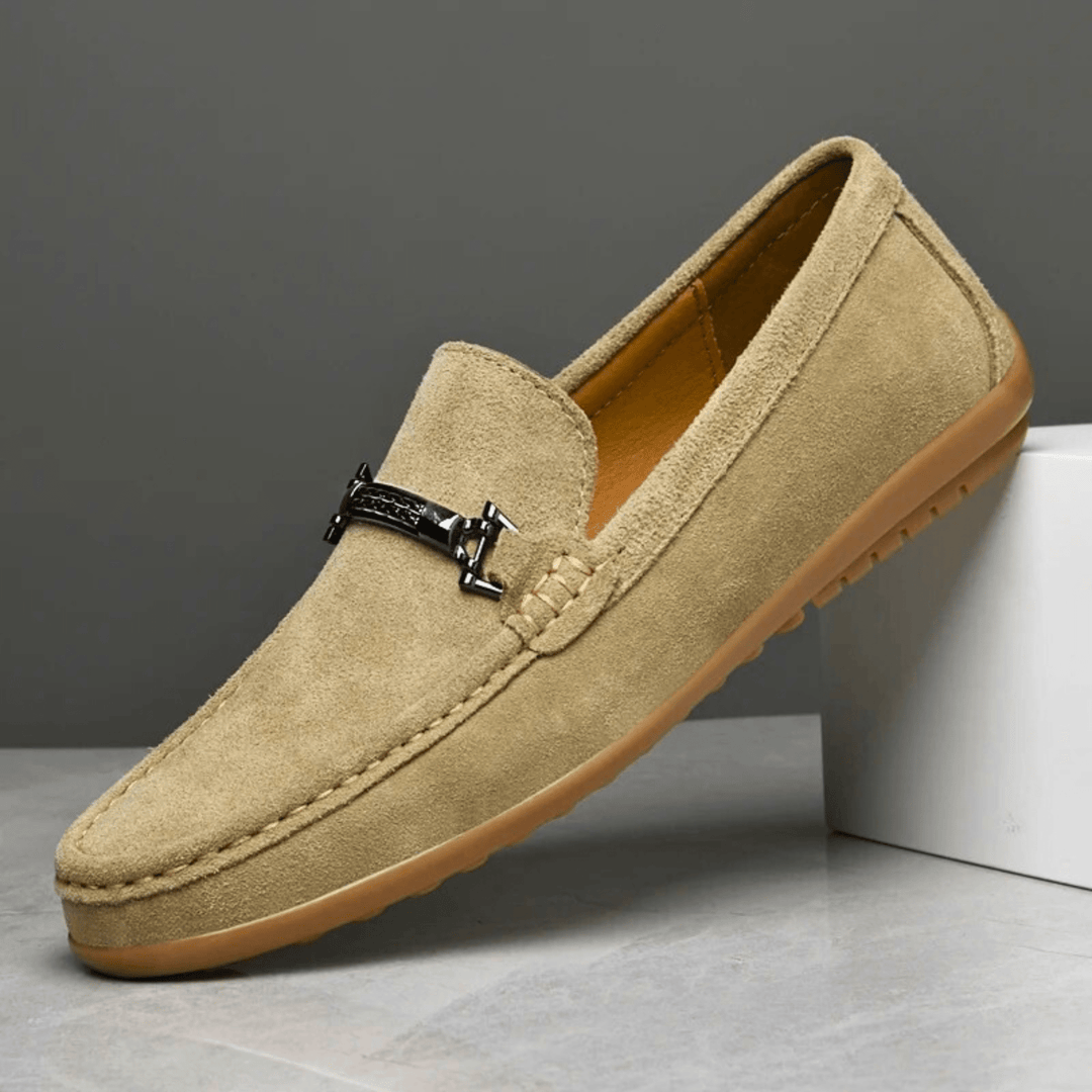 Nortvale - Italian Suede Leather Loafers - 14:173#Khaki;200000124:200000334