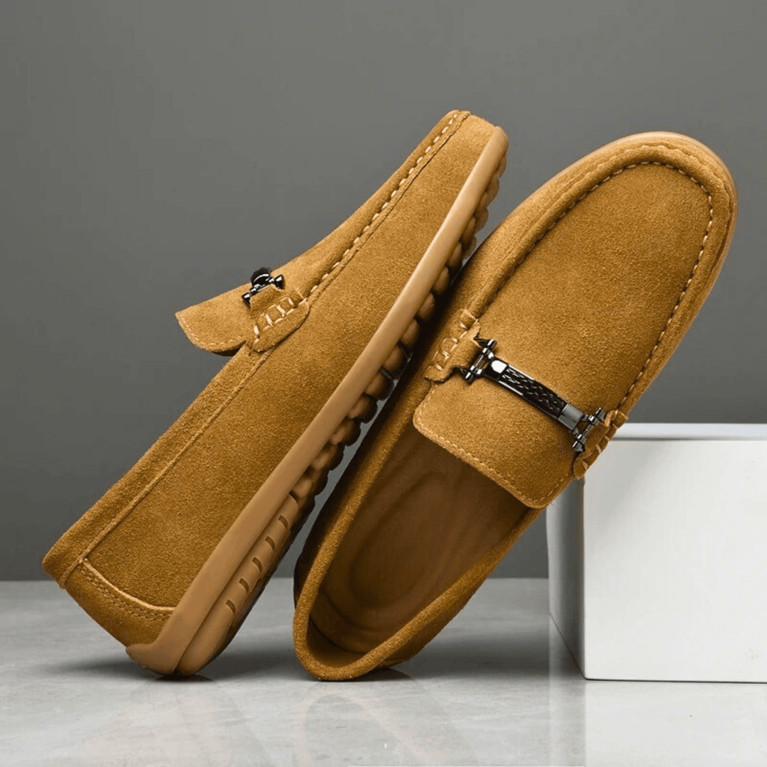 Nortvale - Italian Suede Leather Loafers - 14:771#Yellow;200000124:200000334