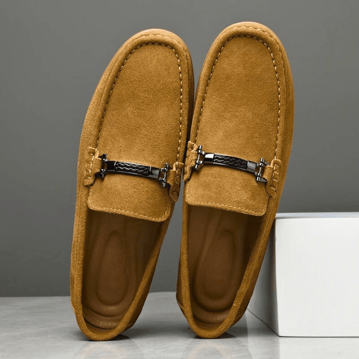 Nortvale - Italian Suede Leather Loafers - 14:771#Yellow;200000124:200000334