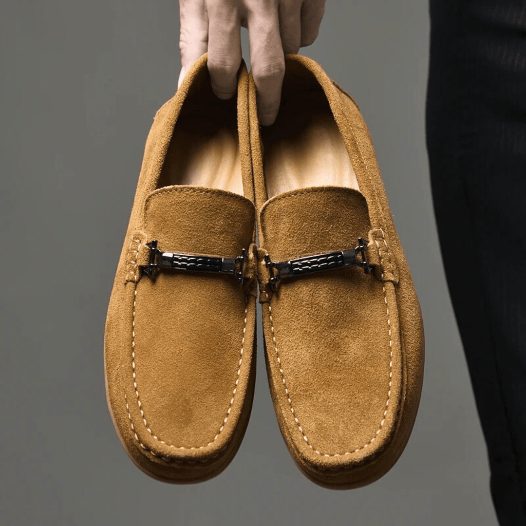 Nortvale - Italian Suede Leather Loafers - 14:771#Yellow;200000124:200000334