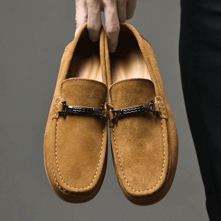 Nortvale - Italian Suede Leather Loafers - 14:771#Yellow;200000124:200000334