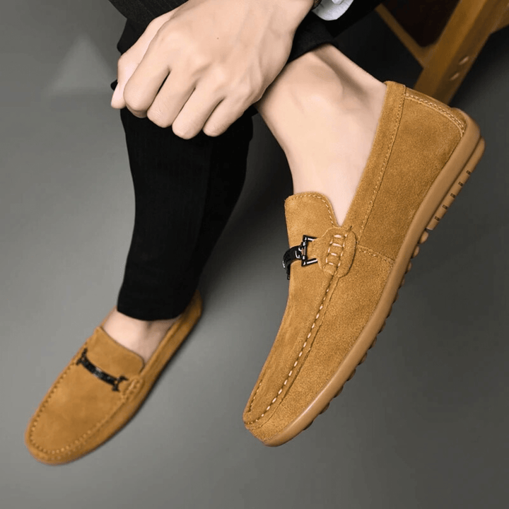 Nortvale - Italian Suede Leather Loafers - 14:771#Yellow;200000124:200000334
