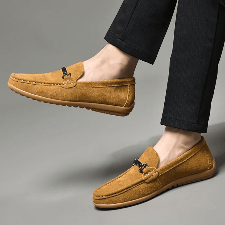 Nortvale - Italian Suede Leather Loafers - 14:771#Yellow;200000124:200000334
