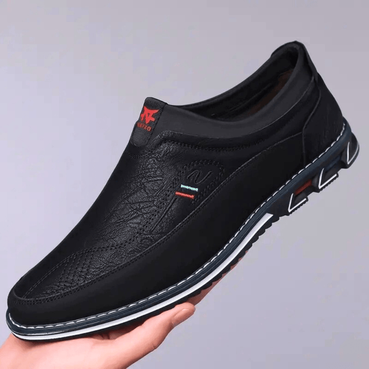 Nortvale - Leather Formal Slip - Ons - 14:193#black;200000124:200000898
