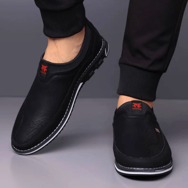 Nortvale - Leather Formal Slip - Ons - 14:193#black;200000124:200000898