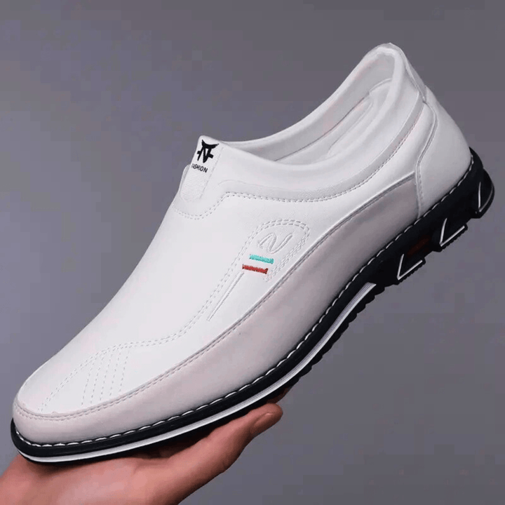 Nortvale - Leather Formal Slip - Ons - 14:29#white;200000124:200000898