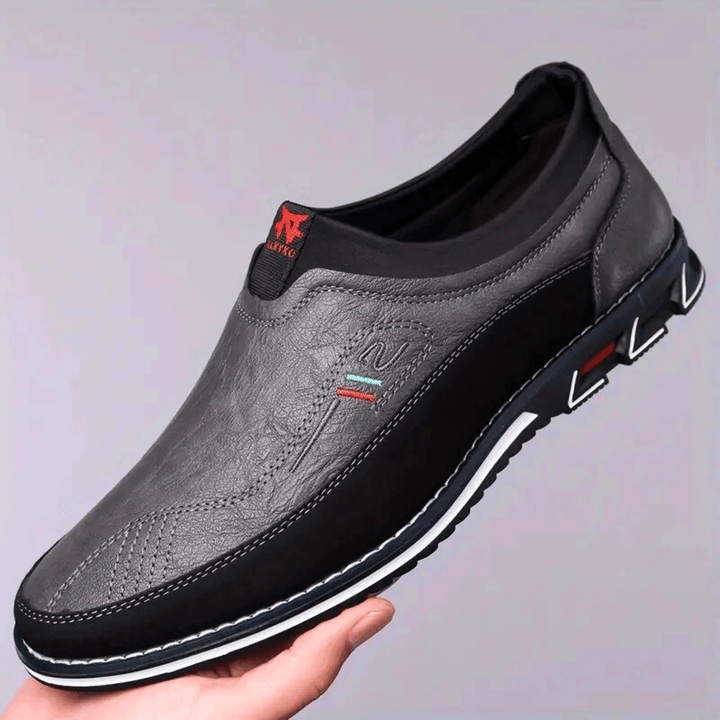 Nortvale - Leather Formal Slip - Ons - 14:691#gray;200000124:200000898
