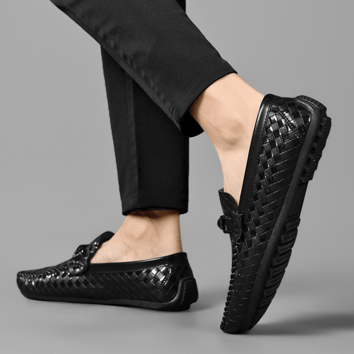 Nortvale - LuxeWeave Leather Loafers - 14:193;200000124:200000364
