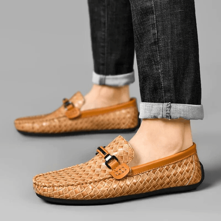 Nortvale - LuxeWeave Leather Loafers - 14:365458;200000124:200000364