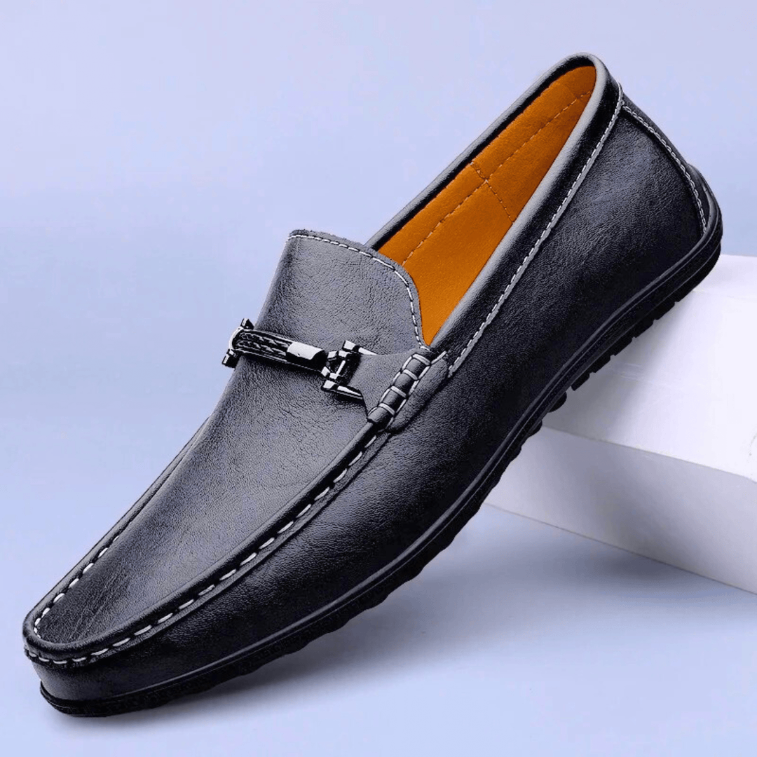 Nortvale - Milano Genuine Leather Loafers - 14:193#Black;200000124:200000334