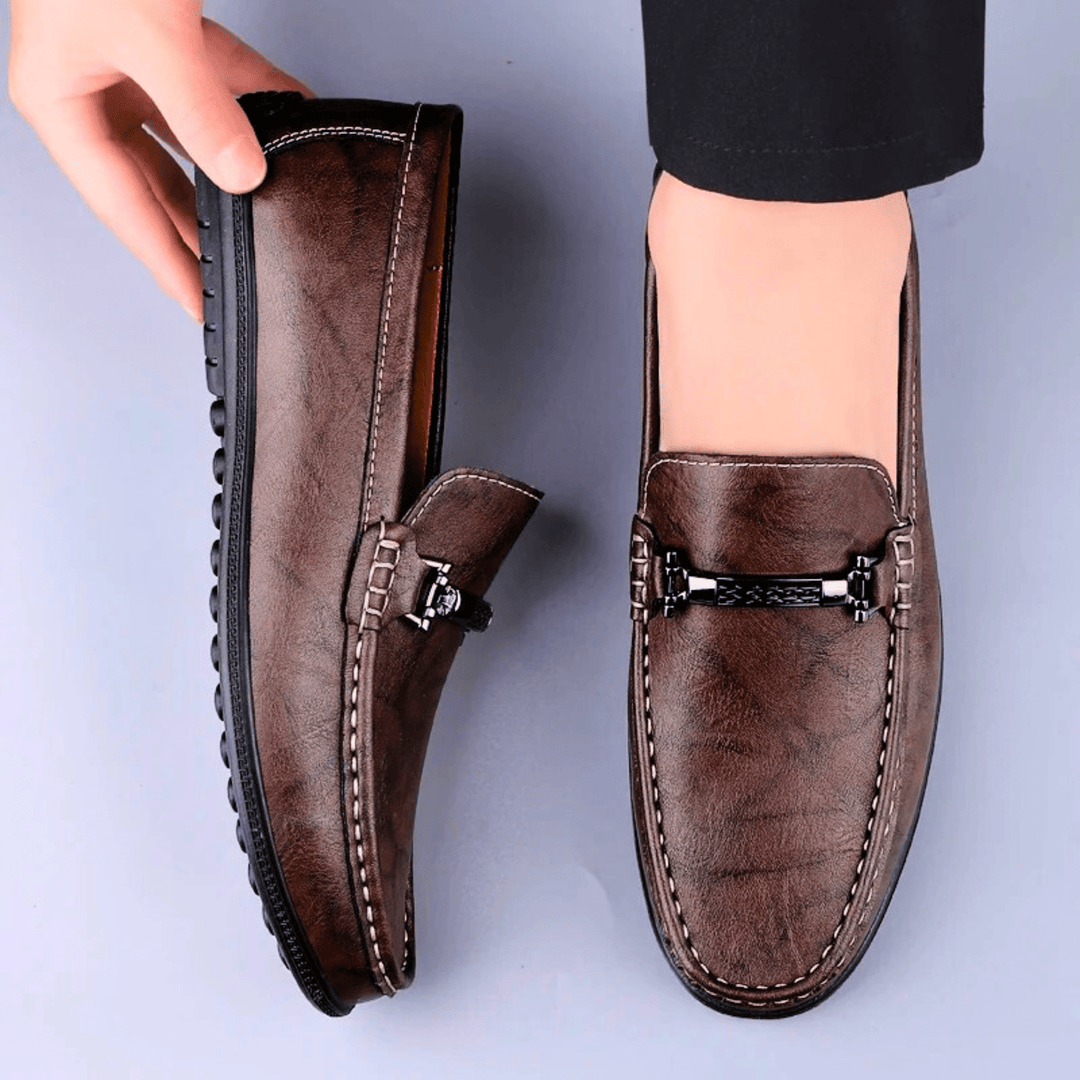 Nortvale - Milano Genuine Leather Loafers - 14:365458#Brown;200000124:200000334