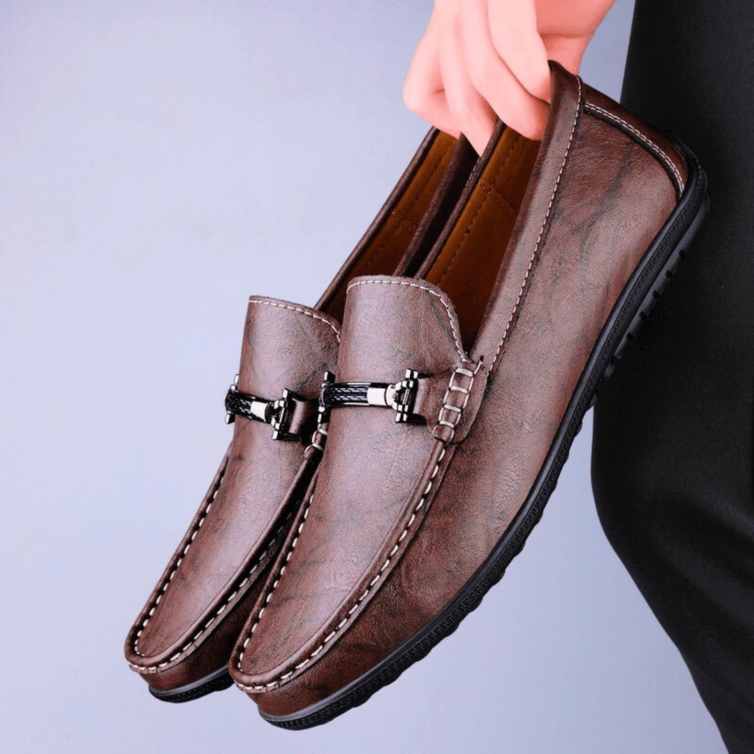 Nortvale - Milano Genuine Leather Loafers - 14:365458#Brown;200000124:200000334