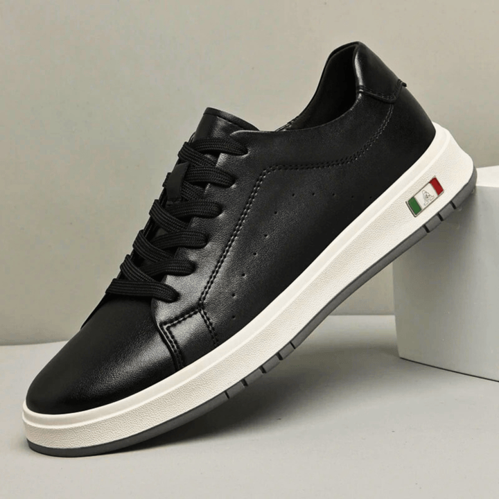 Nortvale - Milano Genuine Leather Sneakers - 14:193#Black;200000124:200000898