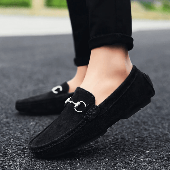 Nortvale - Milano Suede Leather Slip - Ons - 14:193#Black;200000124:200000898