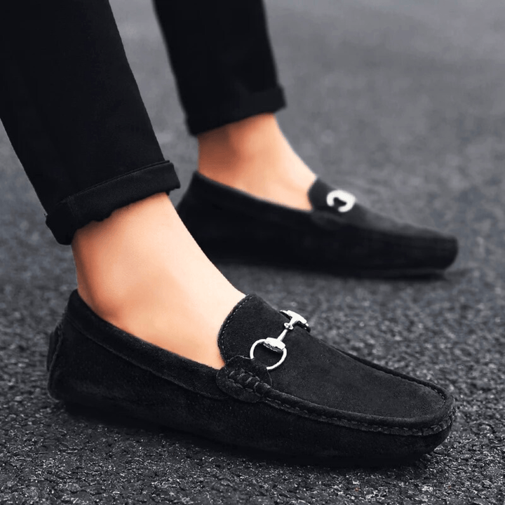 Nortvale - Milano Suede Leather Slip - Ons - 14:193#Black;200000124:200000898