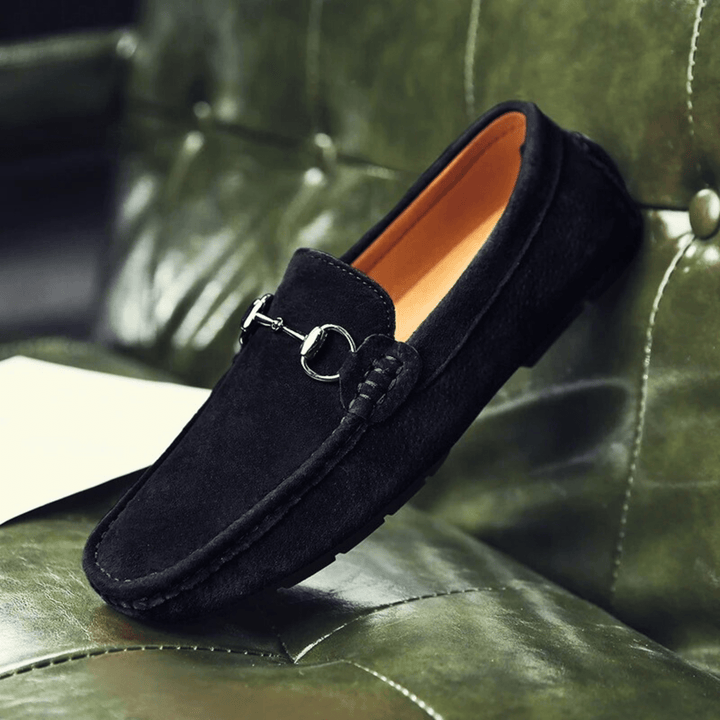 Nortvale - Milano Suede Leather Slip - Ons - 14:193#Black;200000124:200000898
