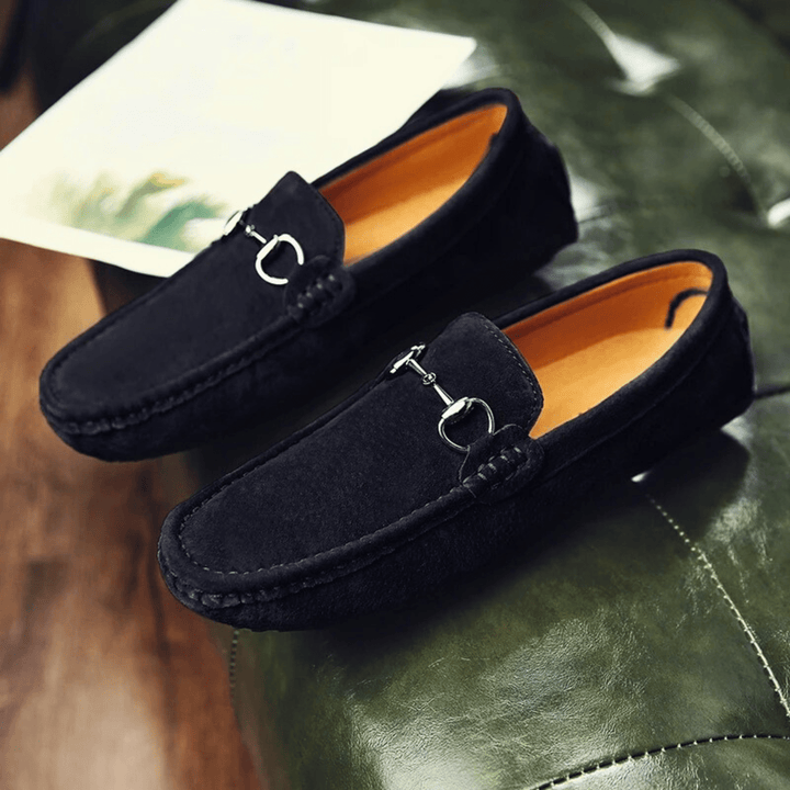 Nortvale - Milano Suede Leather Slip - Ons - 14:193#Black;200000124:200000898