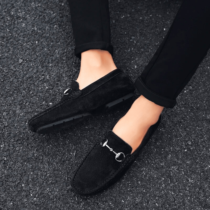 Nortvale - Milano Suede Leather Slip - Ons - 14:193#Black;200000124:200000898