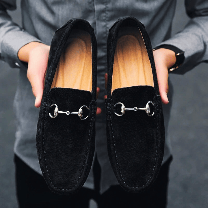 Nortvale - Milano Suede Leather Slip - Ons - 14:193#Black;200000124:200000898
