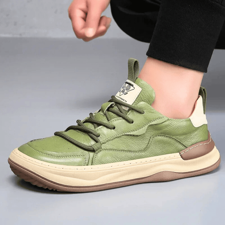 Nortvale - Montevaro Leather Sneaker - 14:100018786#Green shoes;200000124:200000898