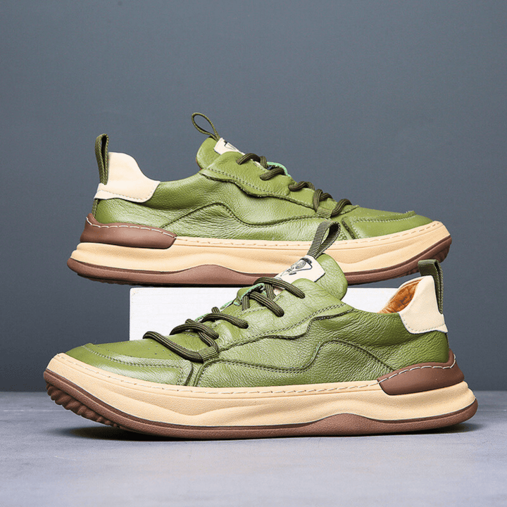 Nortvale - Montevaro Leather Sneaker - 14:100018786#Green shoes;200000124:200000898
