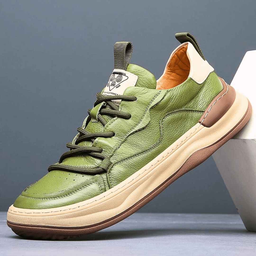 Nortvale - Montevaro Leather Sneaker - 14:100018786#Green shoes;200000124:200000898