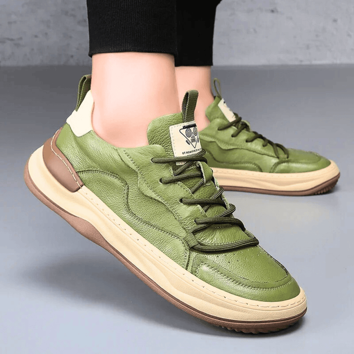 Nortvale - Montevaro Leather Sneaker - 14:100018786#Green shoes;200000124:200000898