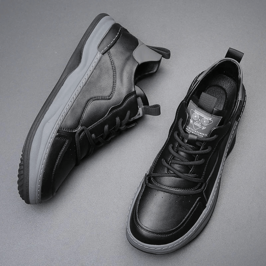 Nortvale - Montevaro Leather Sneaker - 14:1254#Black single shoe;200000124:200000898