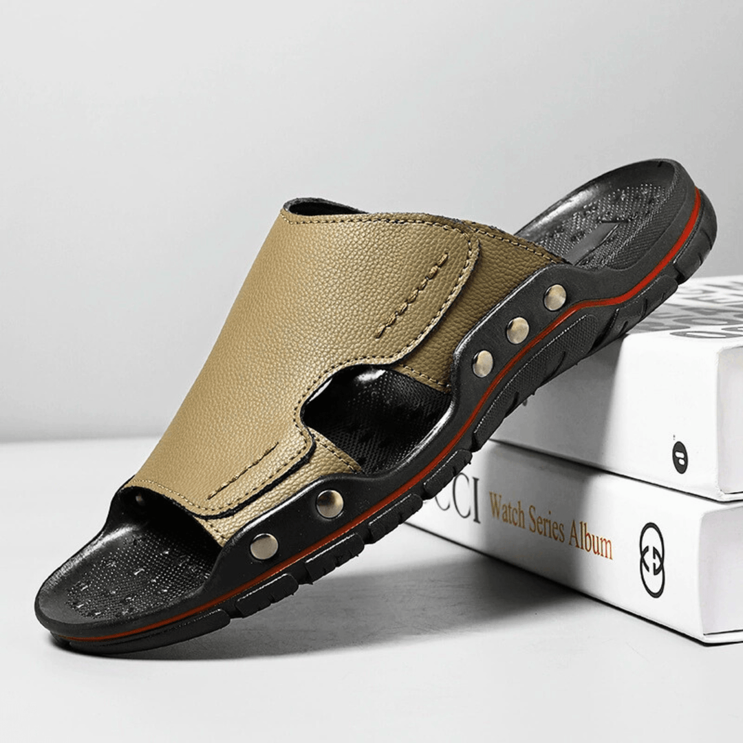 Nortvale - Non - Slip Leather Slippers - 14:200001438;200000124:200000898