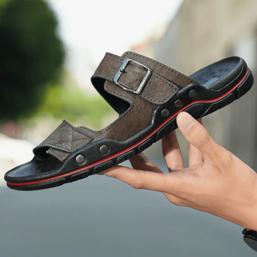 Nortvale - Outdoor Leather Sandals - 14:365458#Brown;200000124:200000898