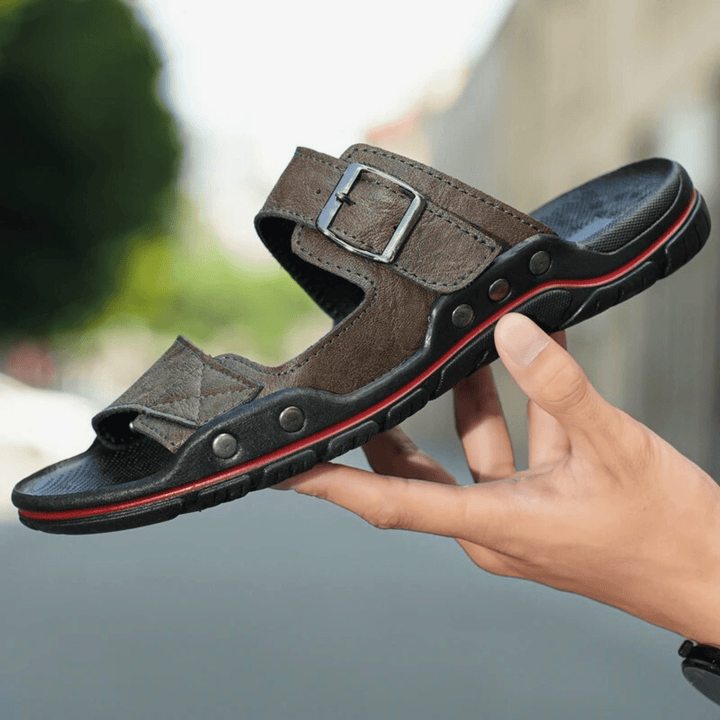 Nortvale - Outdoor Leather Sandals - 14:365458#Brown;200000124:200000898